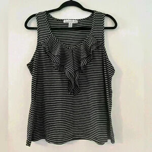 French Laundry brand tank with ruffle detail size XL (K107)